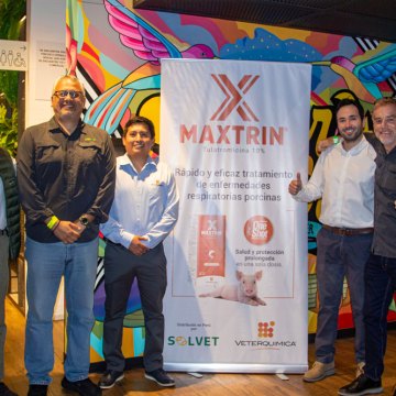 Solvet-lanzamiento-de-Maxtrim Solvet y Veterquimica presentaron MAXTRIN®, una nueva alternativa para el control del Complejo Respiratorio Porcino